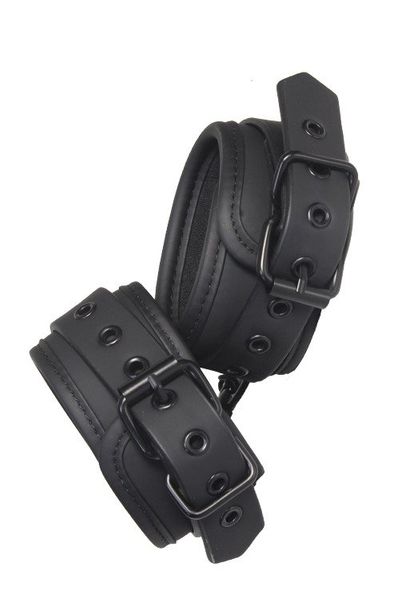 Regulowane Miękkie Kajdanki Na Nogi - Blaze Ankle Cuffs Black zdjęcie 2
