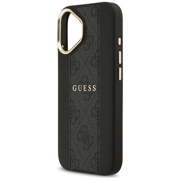 Etui Guess 4G Stripe MagSafe do iPhone 17 czarny zdjęcie 6