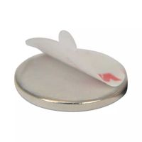 MAGNES NEODYMOWY OKRĄGŁY STAHL 20*2MM SAMOPRZYLEPNY 4SZT - POZ-5216-1
