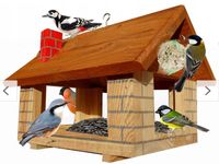 FAJNY karmnik dla ptaków karmniki budka lęgowa