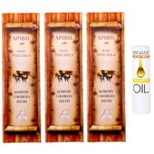 3x Apibil ukraińska maść z jadem pszczelim Elixir + Pomadka Arganowa GRATIS