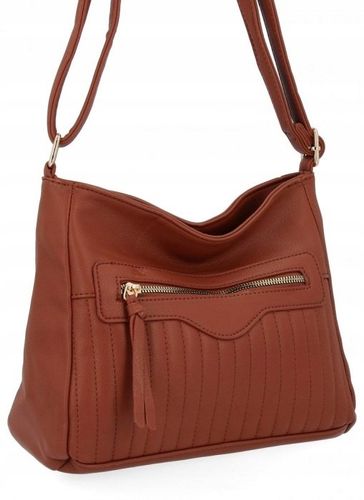 Herisson - torebka worek zamek przeszycia brązowy 1052L2089 na Arena.pl