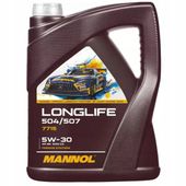 MANNOL LONGLIFE VW 7715 5W30 olej silnikowy 5L
