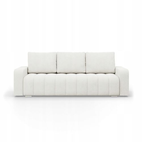 KANAPA ABRIELLE BIAŁA Kremowa Rozkładana Wygodna Funkcja Spania Sofa na Arena.pl