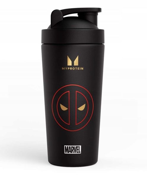 Myprotein Deadpool Metal Shaker - Black 750ML zdjęcie 1