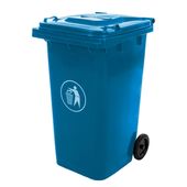 KOSZ NA ŚMIECI 240 L NIEBIESKI – PAPIER