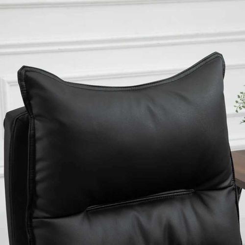 fotel biurowy skóra eko z podnóżkiem czarny pako v na Arena.pl