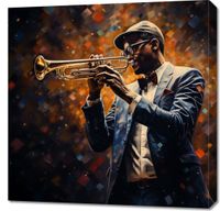 Obraz 70x70cm Symfonia na Trąbce