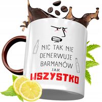 Kubek Bordowy Dla Barmana Na Urodziny Prezent Z Nadrukiem Ze Zdjęciem