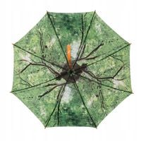 PORZĄDNY WYTRZYMAŁY PARASOL NA DESZCZ, ULEWĘ, WIATR - Z ROŚLINNYM MOTYWEM