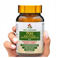 PQQ KOENZYM Q10 ACETYLO-L-KARNITYNA B12 STANDAR 30 KAPS