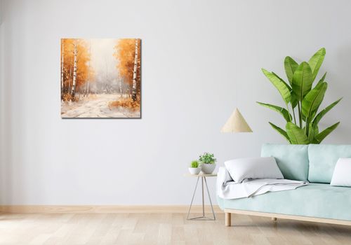 Obraz 70x70cm Jesienne Brzozy na Arena.pl