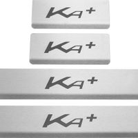 Listwa progowa FORD KA+ Stal nierdzewna 304 mat z czarnymi literami 4szt