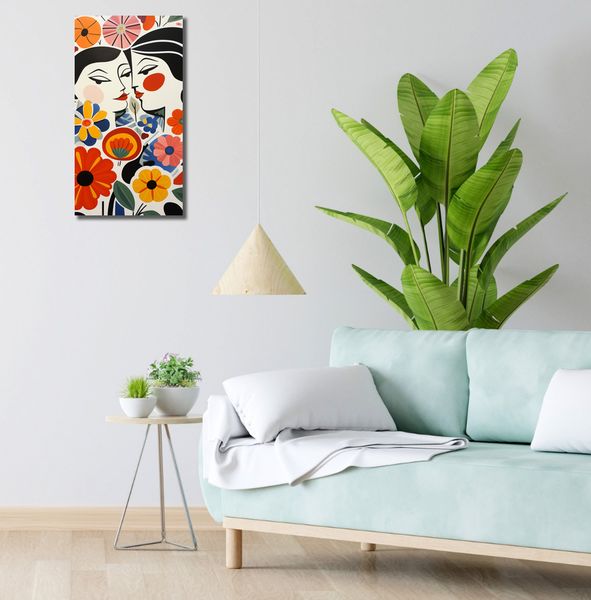 Obraz 30x60cm Kwiatowy Romans zdjęcie 2