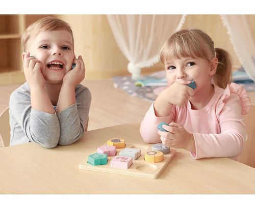 Viga 44012 PolarB Układanka 2w1 Puzzle - kształty na Arena.pl