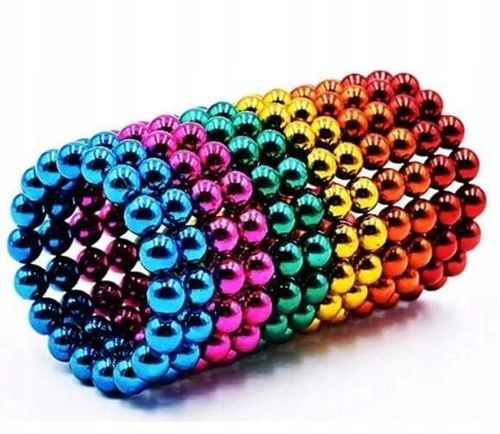 DUŻE KULKI MAGNETYCZNE 216 DZIECI 5MM ANTYSTRESOWE GRA KOLOROWE PREZENT XXL na Arena.pl