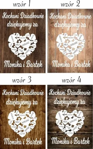 PODZIĘKOWANIE DLA DZIADKÓW PREZENT DLA BABCI DZIADKA RAMKA XXL 30X40 DUŻA na Arena.pl