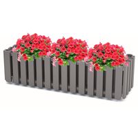 Doniczka skrzynka balkonowa 18x58x16,2 cm szary kamienny