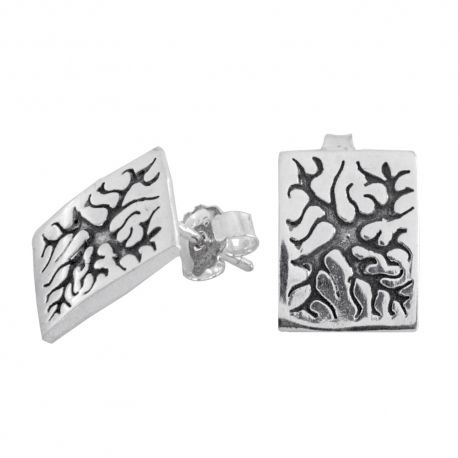 SREBRNY KOMPLET Z OKSYDOWANYM WZOREM SREBRO PRÓBY 925 zdjęcie 3