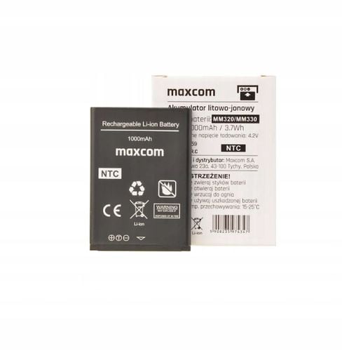 100% Oryginalna Bateria 1000mAh MAXCOM MM320 MM330 na Arena.pl
