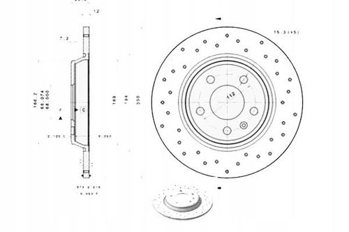 TARCZA HAM TYL 300X12 P XTRA BREMBO na Arena.pl