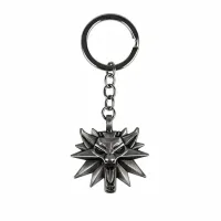 Wolf Medallion | 6 cm | Metal | Brelok Gamingowy | Witcher