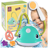 fontanna zabawka edukacyjna do kąpieli wody tryskający wieloryb 3 końcówki