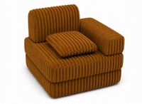 Modułowa sofa fotel pokój dziecięcy 120x60 BELLA musztardowy