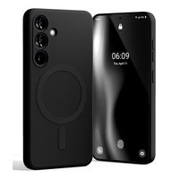 Mercury Semi-Silicon Magsafe Samsung S24 FE, BLACK / CZARNY