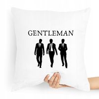 Poduszka Prezent Upominek Dla Chłopaka Gentleman Z Nadrukiem Ze Zdjęciem