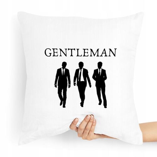 Poduszka Prezent Upominek Dla Chłopaka Gentleman Z Nadrukiem Ze Zdjęciem na Arena.pl