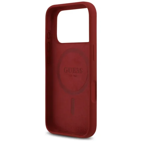 etui guess silicone script metal logo magsafe na iphone 17 pro na Arena.pl