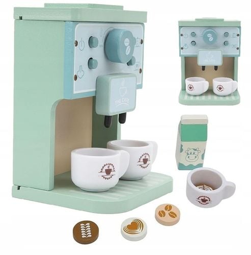 Drewniany ekspres do kawy kawiarnia akcesoria ZESTAW małego baristy (W058) na Arena.pl