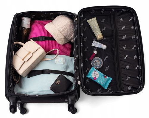 RGL ŚREDNIA WALIZKA PODRÓŻNA XL 4 KÓŁKACH BAGAŻ MATERIAŁOWA MIĘKKA na Arena.pl