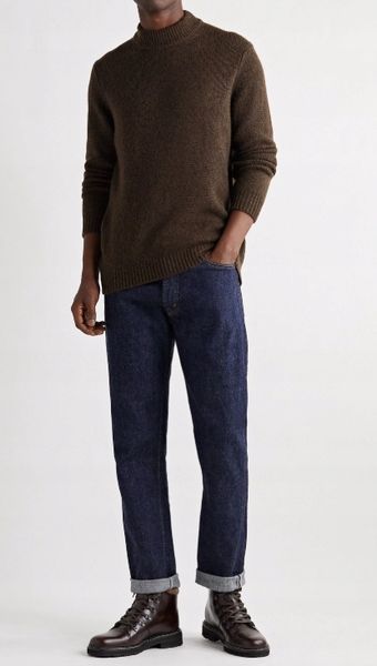 NN.07 Nick 6367 Sweater BRĄZOWY M zdjęcie 1