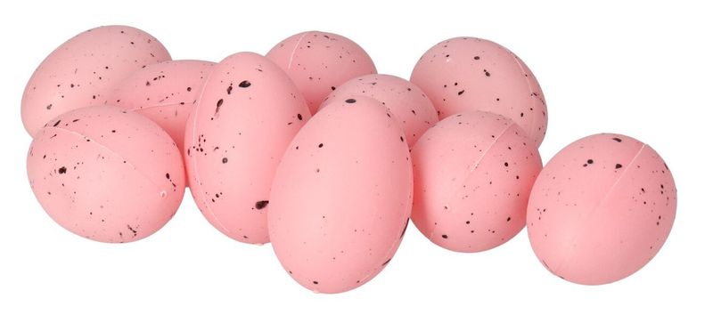 JAJKA PLASTIKOWE NAKRAPIANE PISANKI JAJKO 12SZT6CM zdjęcie 1