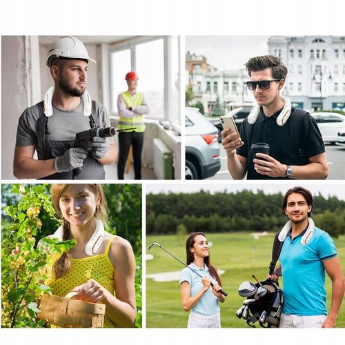 NECK FAN 3000MAH PORTABLE WITH 3 ADJUSTABLE SPEEDS USB FAN na Arena.pl