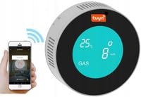 CZUJNIK DETEKTOR SENSOR WYCIEKU GAZU ALARM DŹWIĘKOWY WIFI TUYA SMART