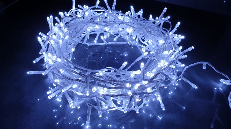 LAMPKI CHOINKOWE 300 LED ZEWNĘTRZNE ip44 CE Białe zdjęcie 3