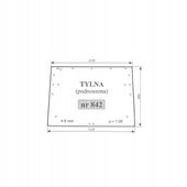 Szyba tylna górna Renault kabina TX,TS,TZ, Temis, 842, 7700062092
