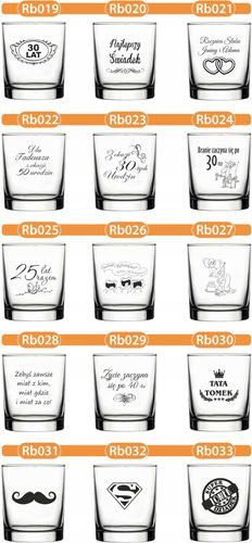 KARAFKA z grawerem + 6 szklanek PREZENT URODZINY na Arena.pl