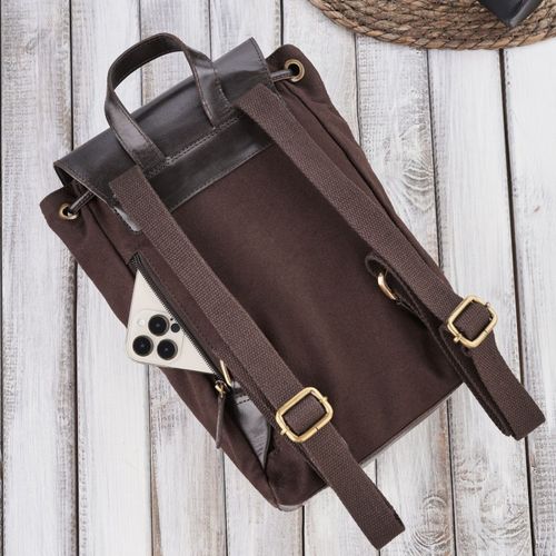 plecak damski brązowy mały retro modny paolo peruzzi si-04-br na Arena.pl