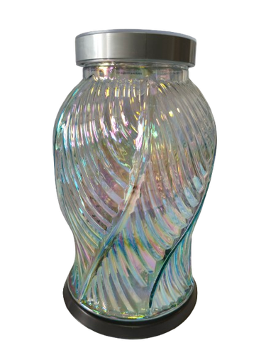 Znicz solarny R-92 przezroczysty z srebrnym kapturkiem na Arena.pl