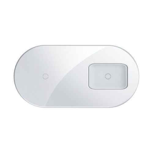 BASEUS SIMPLE PRO 2IN1 WIRELESS CHARGER WHITE na Arena.pl