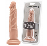 Długie Dildo Żyły Stymulujące - Get Real 7" 20Cm