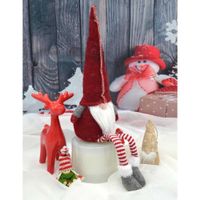 Skrzat dekoracyjny 30+15 cm - czerwony