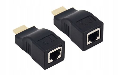 EXTENDER HDMI PRZEZ ZŁĄCZE RJ45 CAT 5E/6 30M 4K na Arena.pl