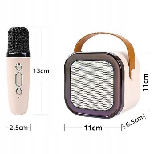 Bezprzewodowy Zestaw Do Karaoke Dla Dzieci Bluetooth Głośnik + 2 mikrofony na Arena.pl