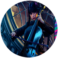 Opłatek na tort Wednesday Addams