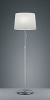 Podłogowa lampa abażurowa Lyon 409100307 nikiel biała